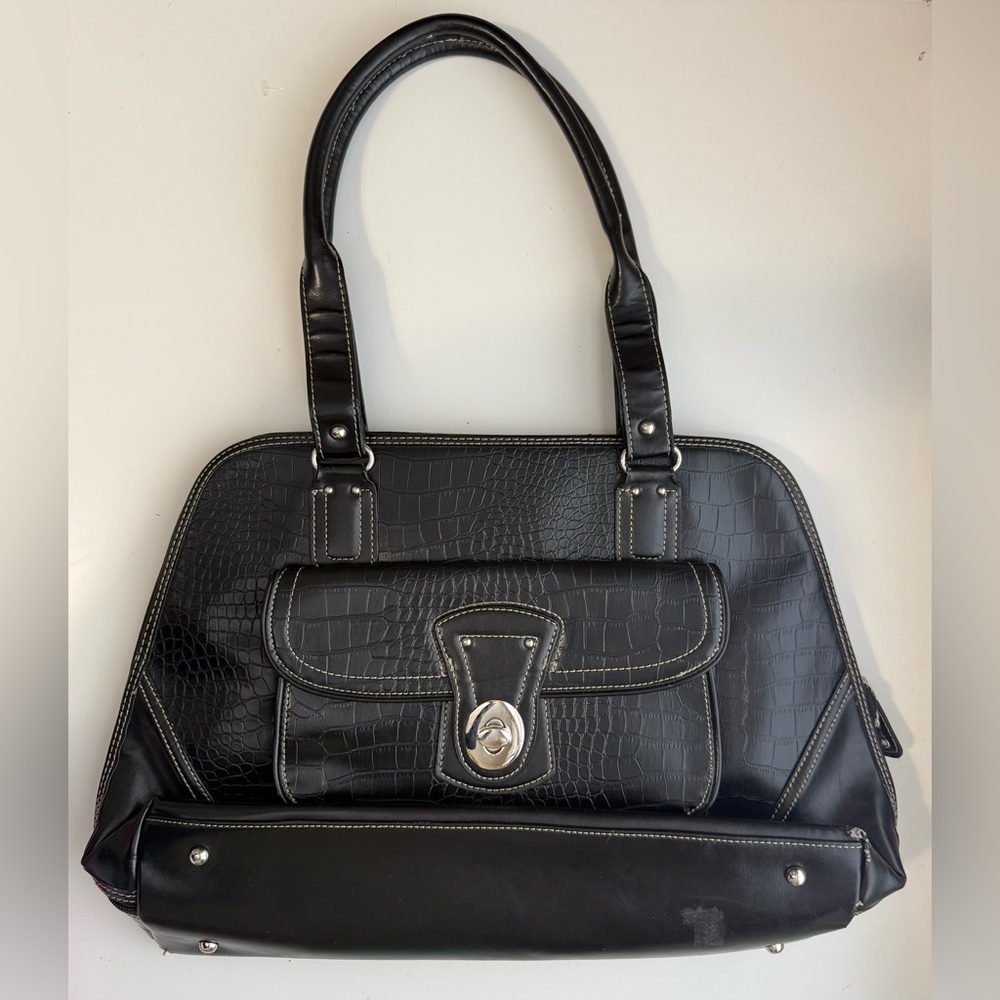 Elegant Black Laptop Handbag
